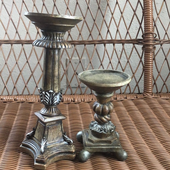 Elements set of 2 candle holders - Picture 1 of 4